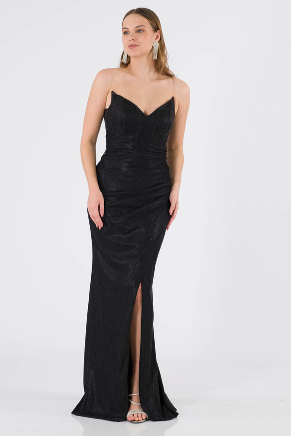 Palencia Black Evening Dress