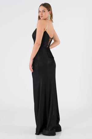 Palencia Black Evening Dress