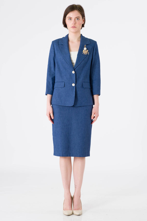 Pallisa Navy Blue Office Set