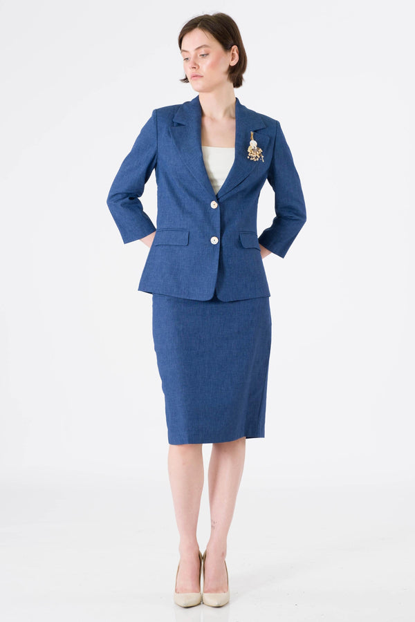 Pallisa Navy Blue Office Set