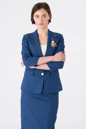 Pallisa Navy Blue Office Set