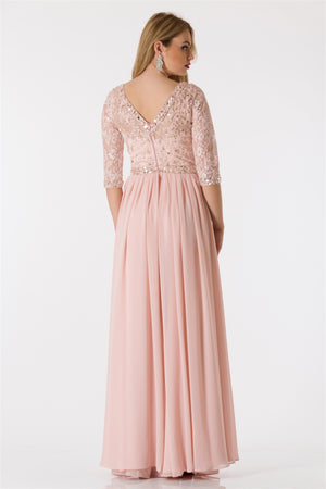 PISA powder evening dress dress