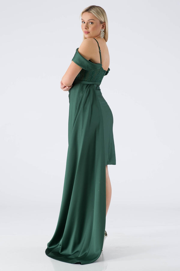 Rozzby Emerald Evening Dress