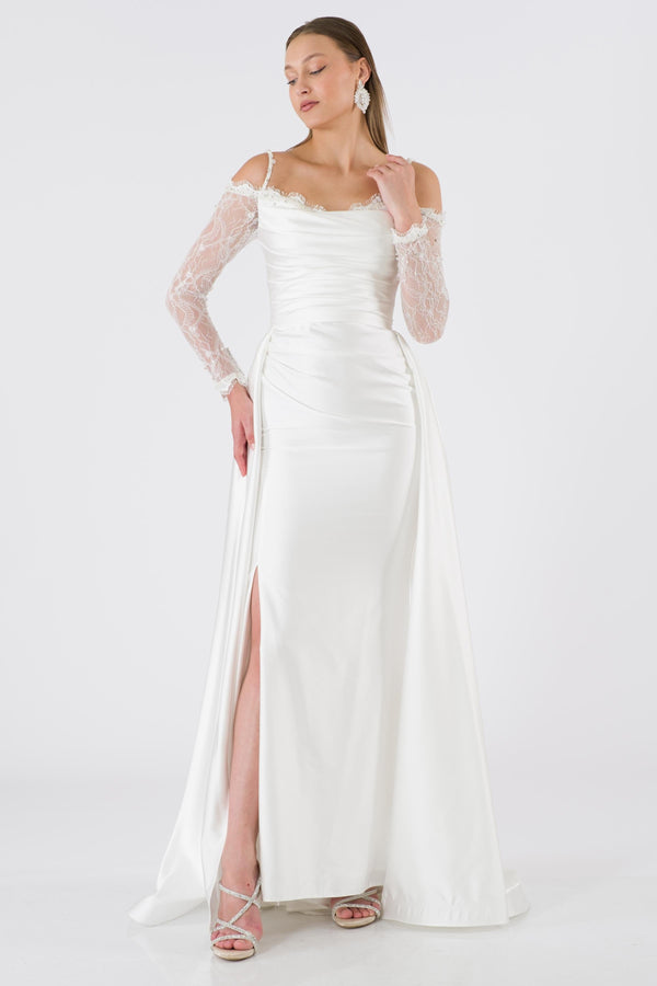 Saint Ecru Evening Dress