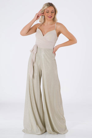 SESTU Gold evening dress dress