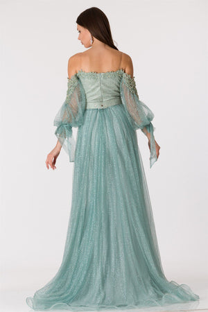 Sezy Mint Evening Dress