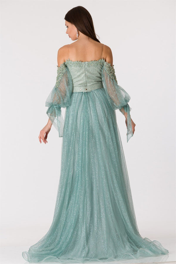 Sezy Mint Evening Dress