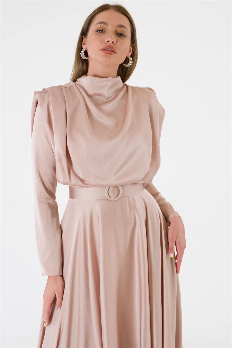 Sisi Beige Evening Dress Dress