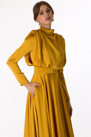 Sisi Yellow Evening Dress