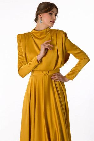 Sisi Yellow Evening Dress