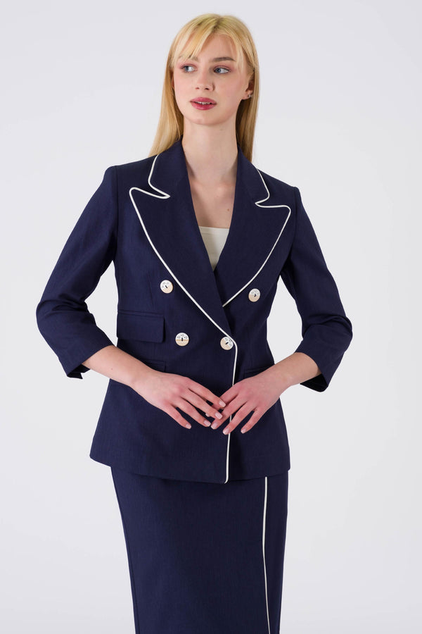 Soglio Navy Blue Office Set