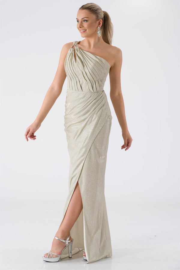 Steps Gold evening dress dress