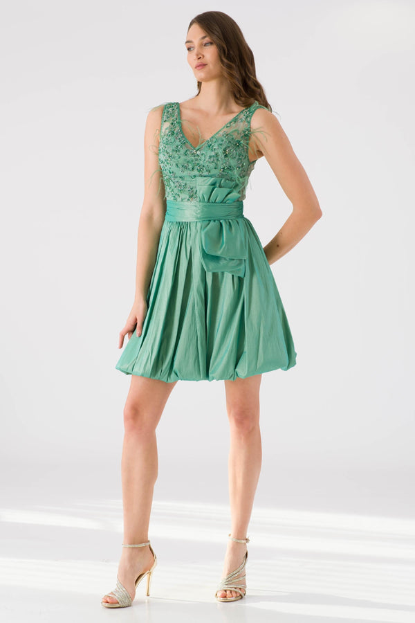 Promotion Mint Evening Dress