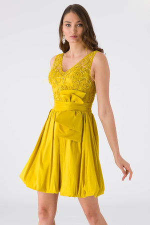 Promotion Pistachio Green Evening Dress