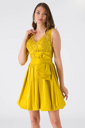 Promotion Pistachio Green Evening Dress