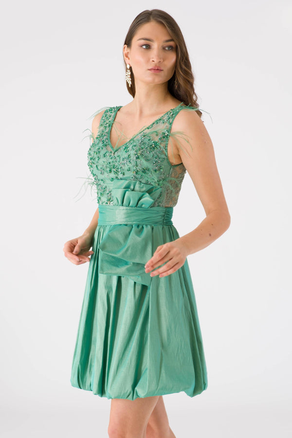 Promotion Mint Evening Dress