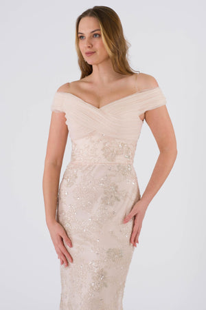 Thurgau powder evening dress dress