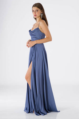 Team indigo evening dress dress