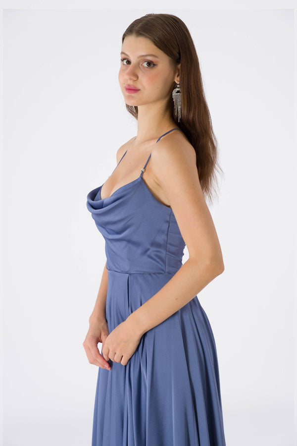 Team indigo evening dress dress