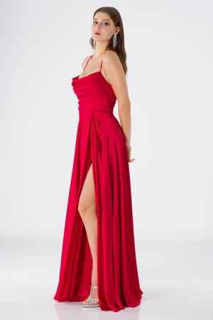 Timi Red Evening Dress