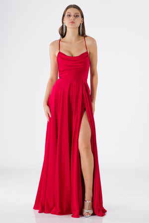 Timi Red Evening Dress