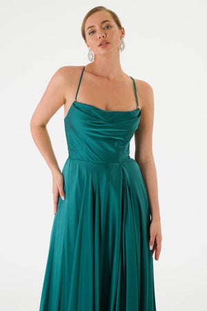 Team emerald evening dress dress