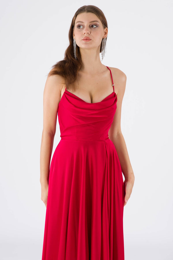 Timi Red Evening Dress