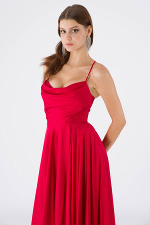 Timi Red Evening Dress