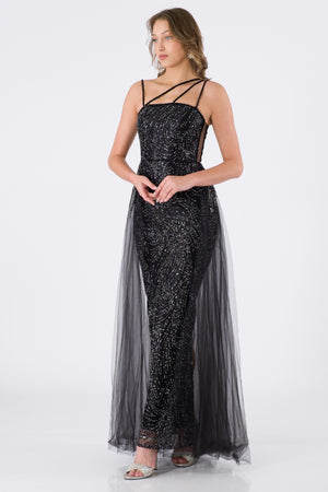 Vevey Black Evening Dress Dress