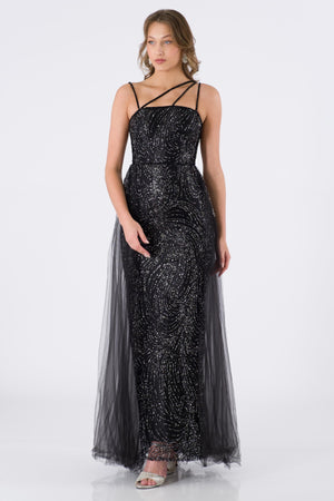 Vevey Black Evening Dress Dress