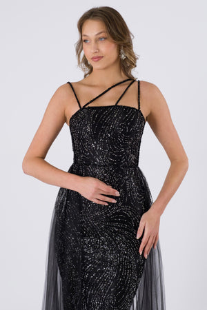 Vevey Black Evening Dress Dress