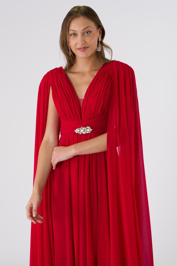 Vistra Red Evening Dress