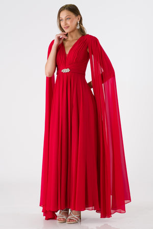 Vistra Red Evening Dress