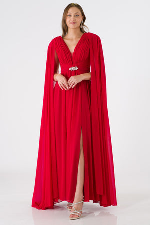 Vistra Red Evening Dress