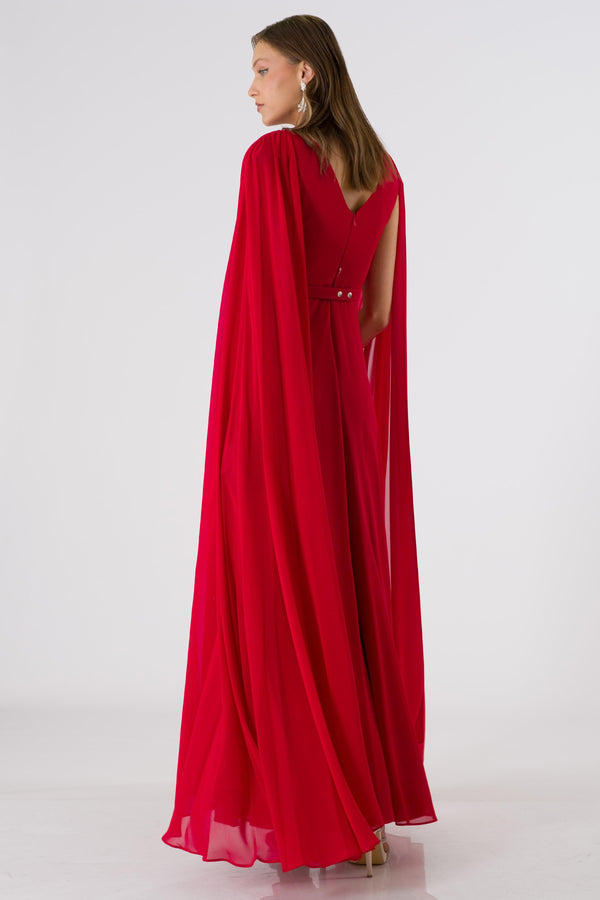 Vistra Red Evening Dress