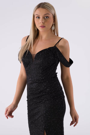 Well black evening dress dress