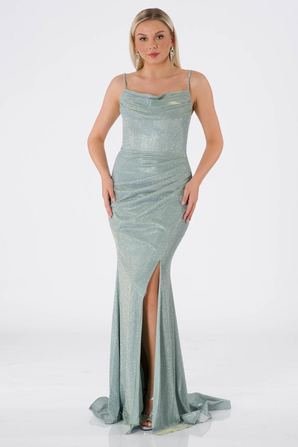 Yeşim Mint Evening Dress