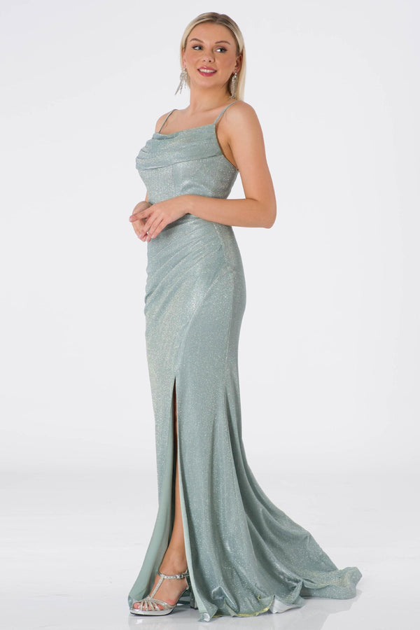 Yeşim Mint Evening Dress