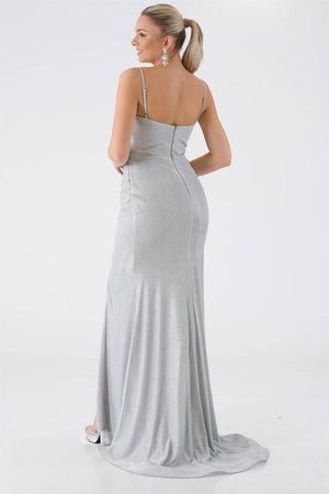 Yeşim Silver Evening Dress