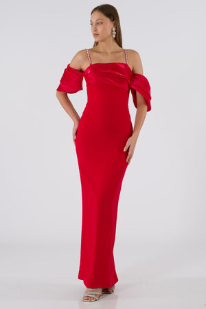 Zamora Red Evening Dress