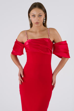 Zamora Red Evening Dress