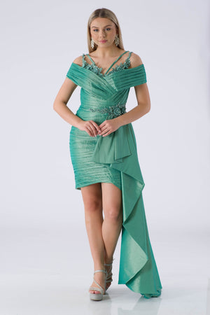 Zengvo Mint Evening Dress