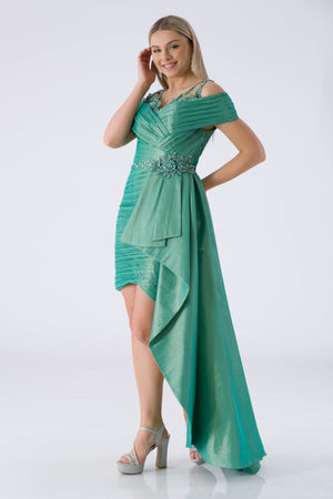 Zengvo Mint Evening Dress