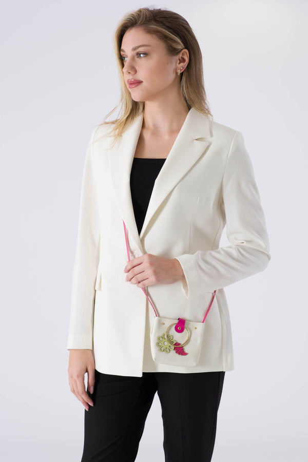 Zeo Ecru Woman Jacket (حجم كبير)