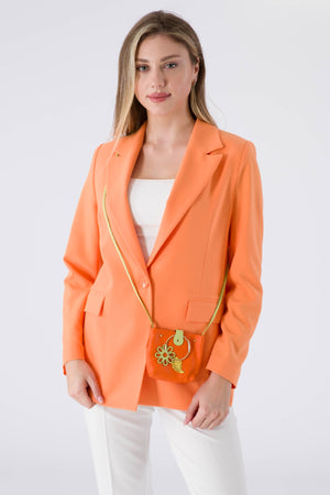 Zeo Orange Woman Jacket