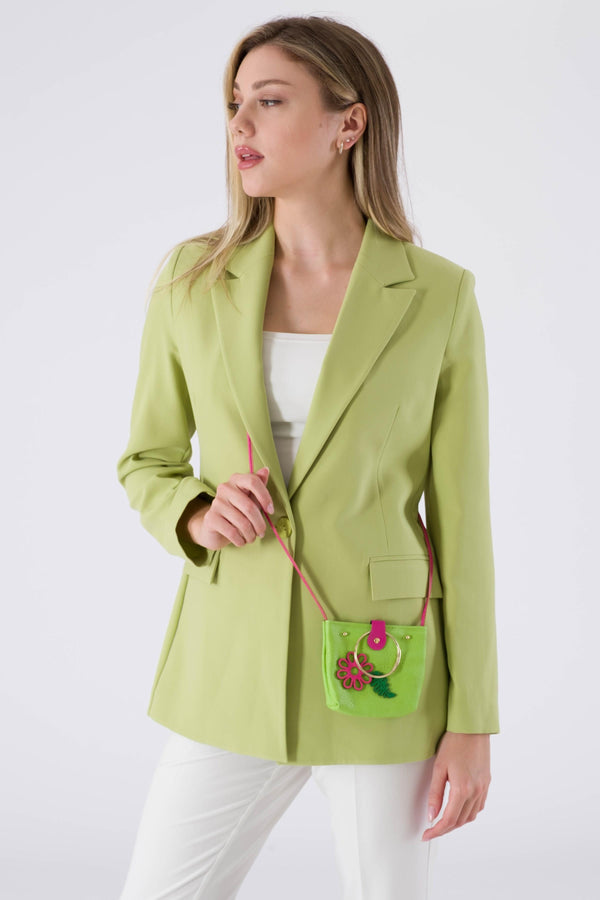 Zeo Peanut Green Women's Jacket (حجم كبير)