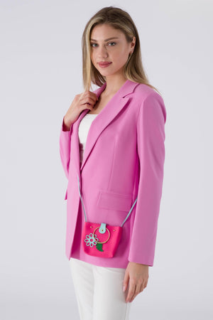 Zeo Pink Women's Jacket (Large Size)