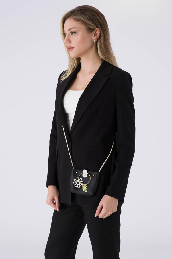 Zeo Black Women Jacket (حجم كبير)