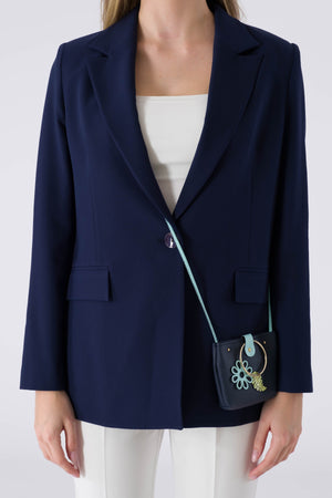 Zeo Navy blue woman jacket