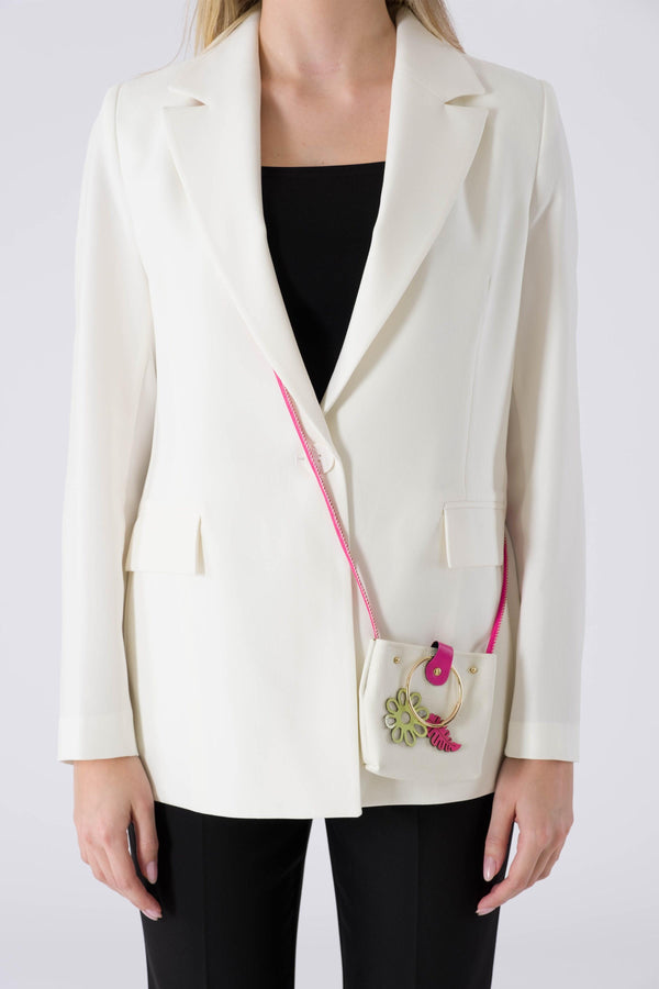 Zeo Ecru Woman Jacket (حجم كبير)